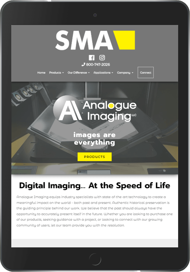 Analogue Imaging Tablet