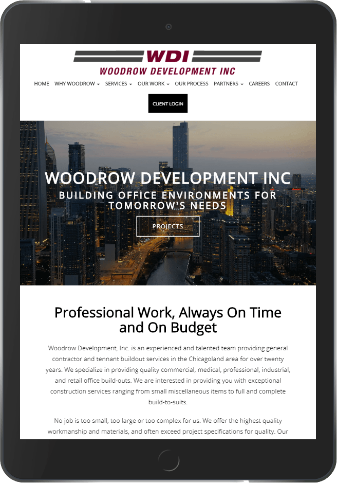 Woodrow Development Tablet