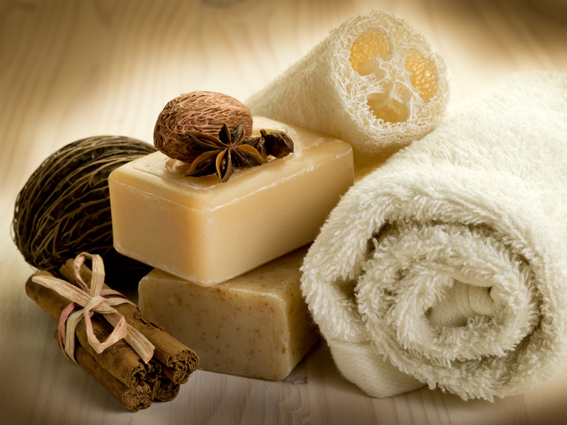 Natural Soap, Spices, and Towels