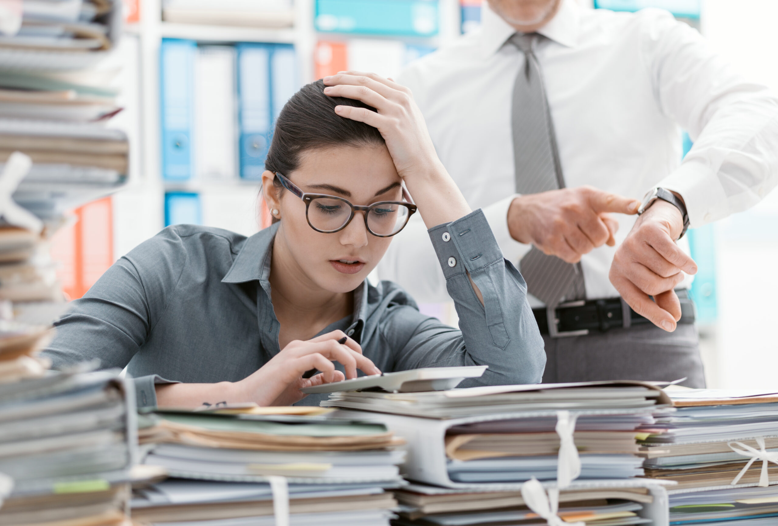Demanding boss and deadlines